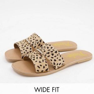 Wide Fit Leather Sandals